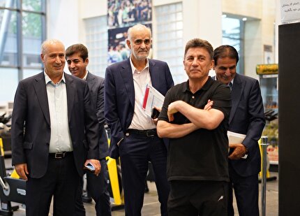 President Visits Team Melli Camp