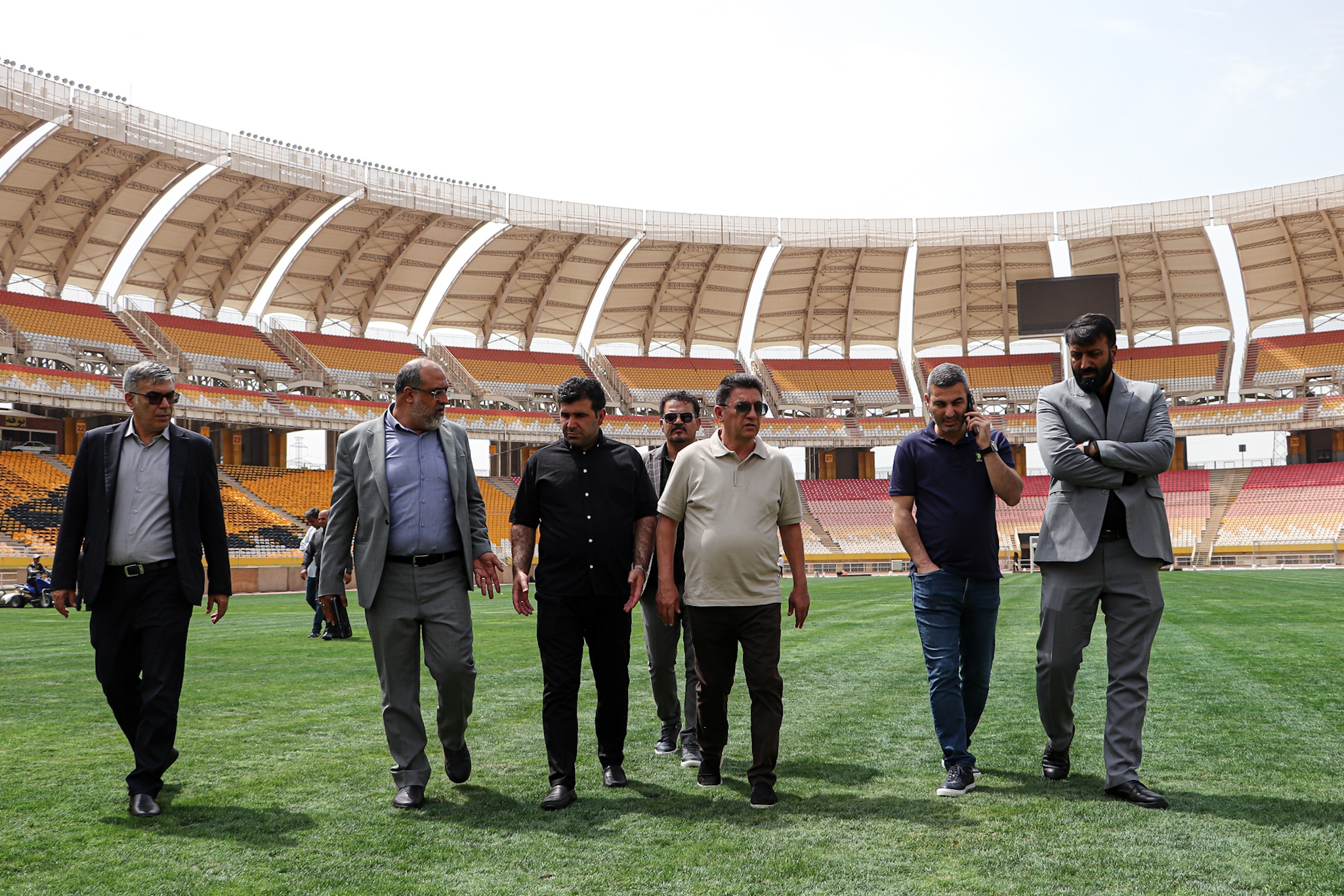 Head coach of the national team visited Naqsh Jahan Stadium