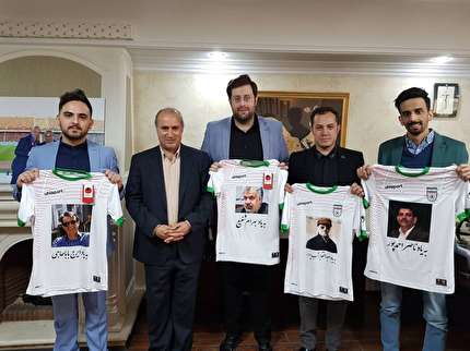 دیدار فرزندان تنی چند از پیشکسوتان فقید رسانه با رییس فدراسیون