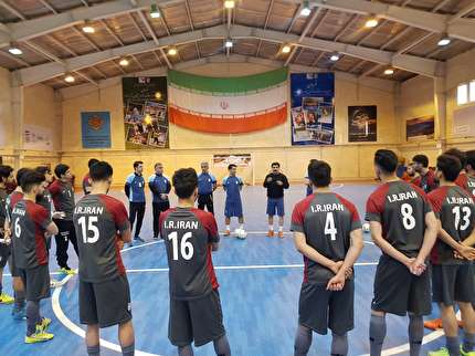 پایان تمرین تیم ملی فوتسال