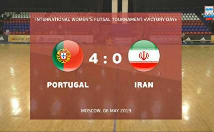 پایان نیمه نخست دیدار ایران و پرتغال