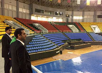 بازدید رییس کمیته فوتسال از سالن‌های فوتسال ارومیه