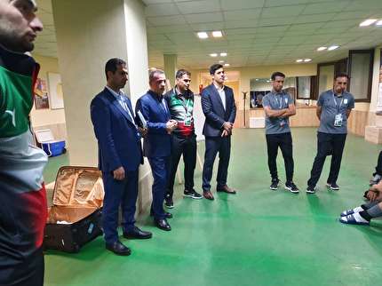حضور سرپرست دبیرکلی و رییس سازمان لیگ فوتسال در رختکن تیم ملی امید فوتسال