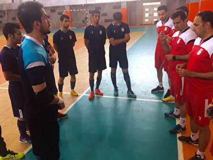 تمرین تیم ملی فوتسال امید ایران برگزار شد
