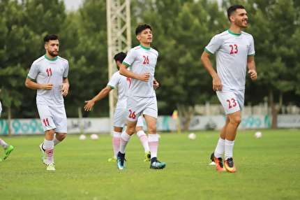 تمرين عصرگاهى اميدها در مركز ملى فوتبال