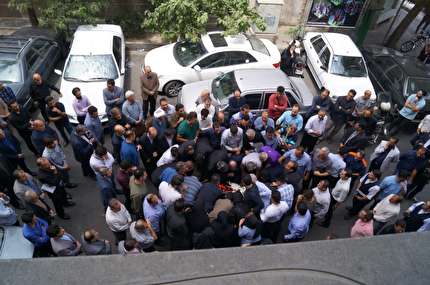 حضور چهره های فوتبالی در مراسم تشییع مرحوم شاه محمدلو