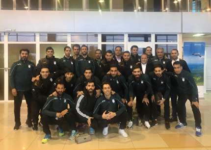 تیم ملی فوتسال وارد آستاراخان شد