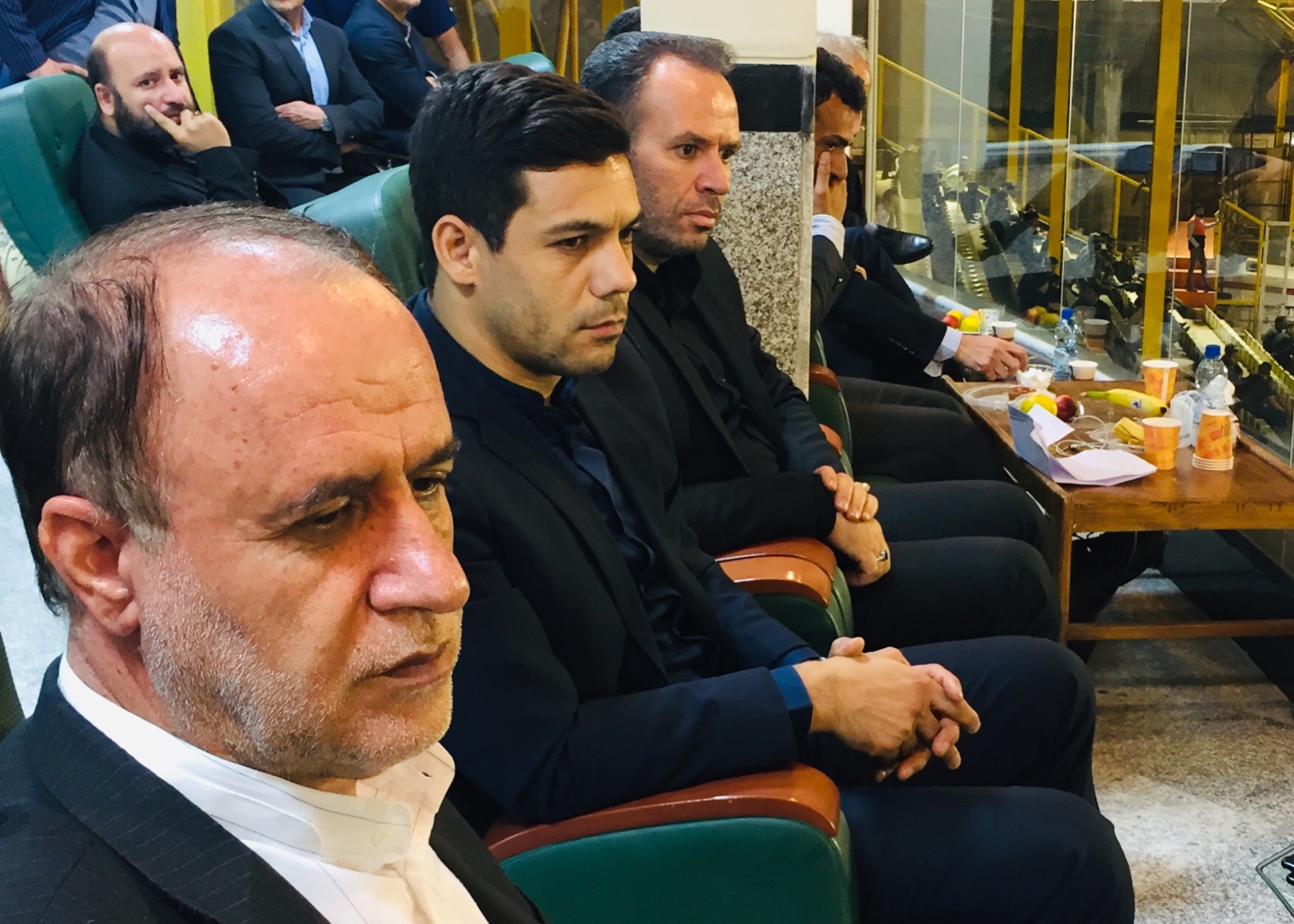 حضور شکوری در بازی ایران و افغانستان