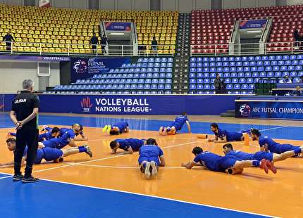تمرین رسمی‌ تیم‌ ملی فوتسال برگزار شد
