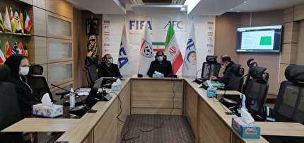 گزارش تصویری برگزاری دومین وبینار مشترک مدرس مربیگری فوتبال بانوان یوفا با مربیان برتر ایران