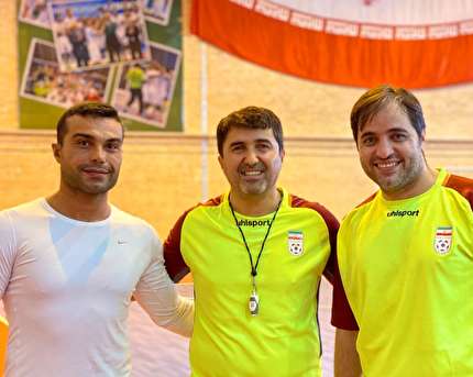 حضور مربی کیک بوکسینگ در اردوی فوتسال