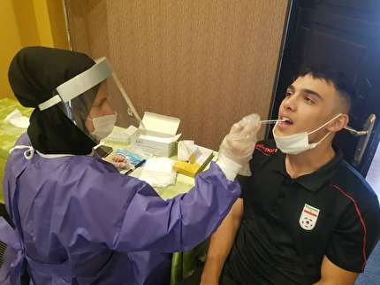 تست‌گیری PCR از اعضای تیم فوتبال جوانان