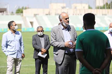 نخستين تمرين جوانان با حضور دبيركل فدراسيون