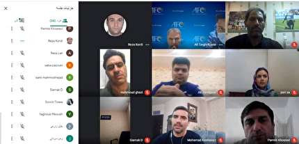 برگزاری وبینار علمی دانش افزایی مدرسین مربیگری فوتسال