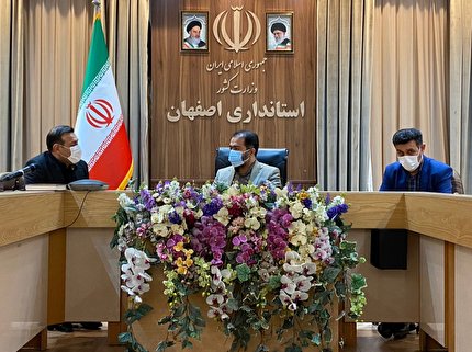جلسه شهاب الدین عزیزی خادم با استاندار اصفهان