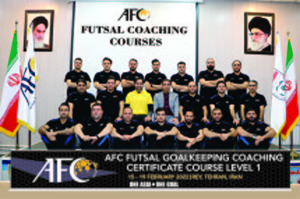برگزاری دوره مربیگری دروازه بانی سطح یک فوتسال آسیا
