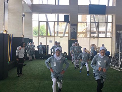 برگزاری تمرین تیم ملی فوتبال در پک