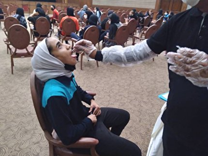 انجام تست PCR از اعضای تیم ملی فوتبال بانوان