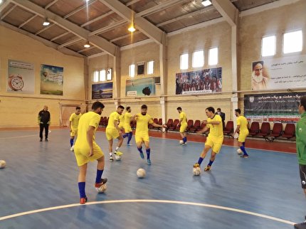 برگزاری تمرین تیم ملی فوتسال با حضور رسانه ها