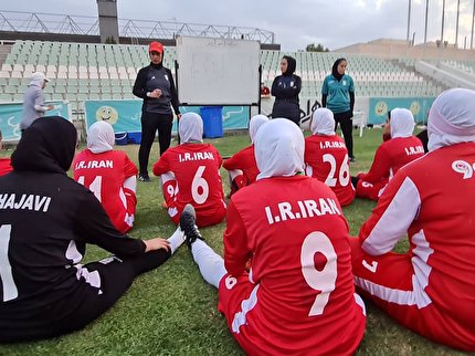 برگزاری تمرین شاداب تیم ملی فوتبال جوانان بانوان در مرکز ملی فوتبال