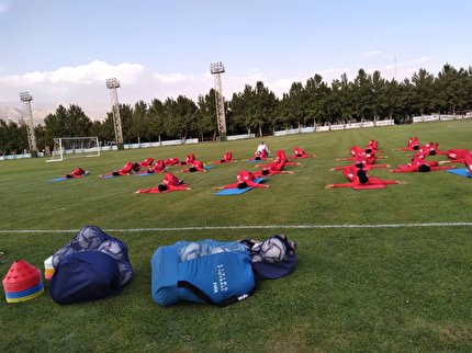 برگزاری تمرین تیم ملی فوتبال بانوان در مرکز ملی فوتبال