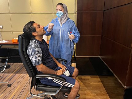 انجام تست PCR از تیم ملی فوتبال ساحلی