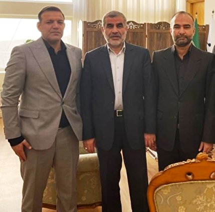 دیدار رییس و عضو هیات رییسه فدراسیون فوتبال با نایب رییس مجلس شورای اسلامی