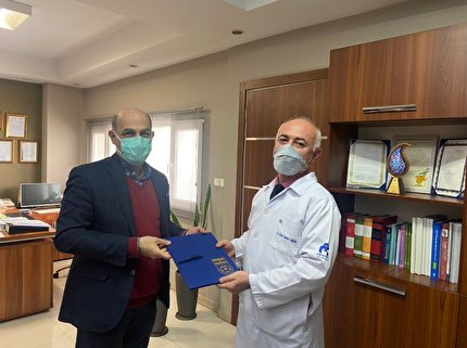 تقدیر از مدیر عامل و عوامل بیمارستان جم