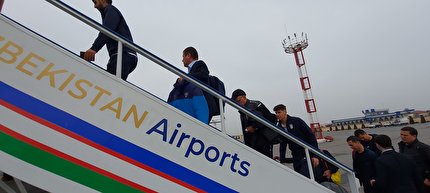 کاروان تیم ملی ایران وارد تاشکند شد