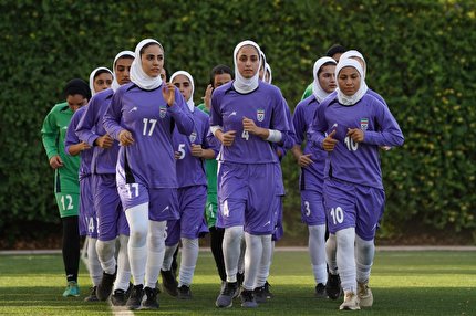 برگزاری تمرين سنگین بانوان برای حضور در مسابقات كافا