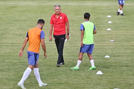 برگزاری اولین تمرین تیم ملی فوتبال