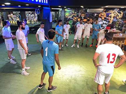 تمرین نوبت صبح تیم ملی فوتبال ساحلی برگزار شد