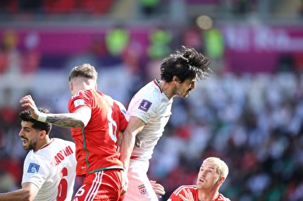 پایان نیمه نخست دیدار ایران و ولز