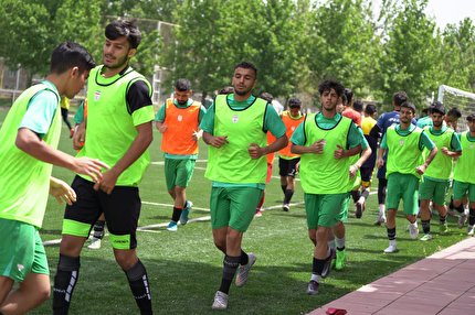 برگزاری تمرین صبح زیر ۲۰ سال فوتبال ایران
