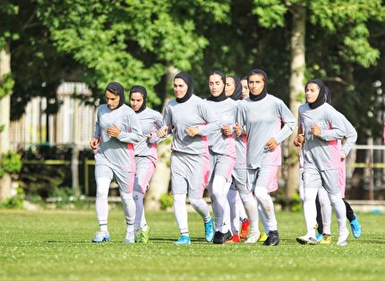 برگزاری تمرین تیم ملی فوتبال بانوان با حضور نمایندگان رسانه ها