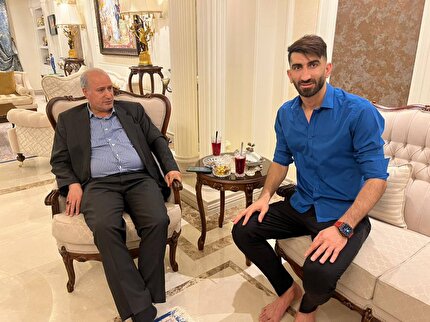 عیادت رییس فدراسیون فوتبال از بیرانوند