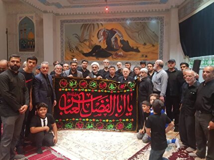عزاداری سرمربی تیم ملی  در مسجد جامع چهارده معصوم (ع) یافت آباد