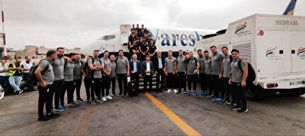 پرواز تیم ملی فوتبال به اردن