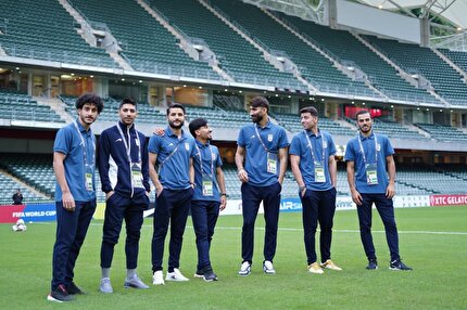 گزارش تصویری ورود تیم ملی ایران به ورزشگاه محل بازی با هنگ‌کنگ