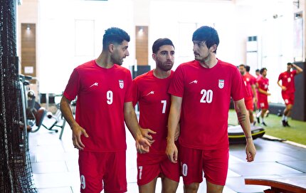 تمرین سبک ملی‌پوشان، روز بازی با ازبکستان