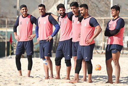 تصاویر آخرین تمرین ساحلی بازان