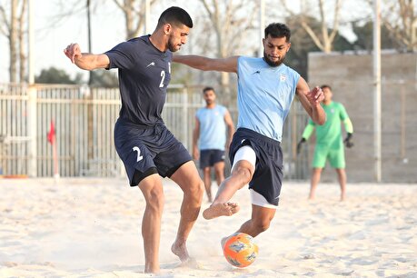 تصاویر تمرین امروز عصر ساحلی بازان