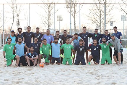 تمرین پرفشار و تاکتیکی ساحلی بازان زیر نظر کادرفنی