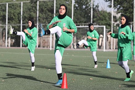 گزارش تصویری از تمرینات تیم ملی فوتبال بانوان