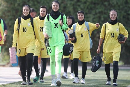 گزارش تصویری از تمرین تیم ملی دختران زیر ۲۰ سال