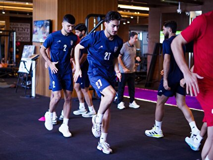 تمرین سبک ملیپوشان صبح بازی با تانزانیا