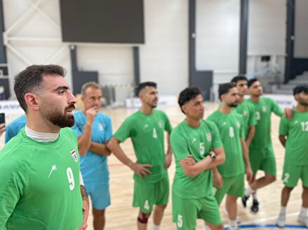 گزارش تصویری از تمرین‌تیم ملی فوتسال قبل از رویارویی با روسیه
