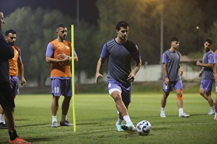 گزارش تصویری از تمرین تیم ملی در ورزشگاه خلیفه بن زائد العین