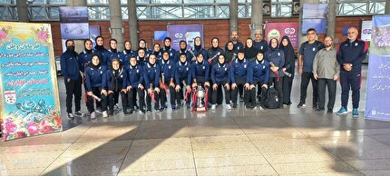 تیم ملی فوتبال بانوان وارد تهران شد