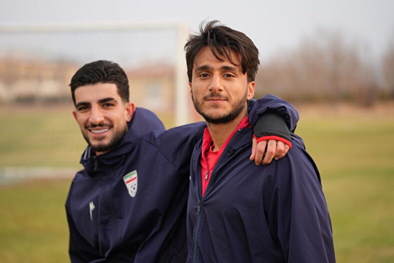 تمرین تیم ملی فوتبال امید در اراک